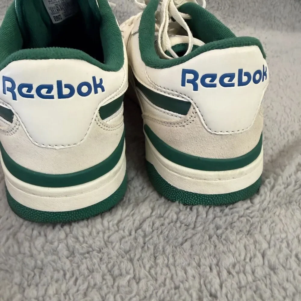 REEBOK Court Advance Sneakers Chalk/Dark Green White Mens 11 Shoes